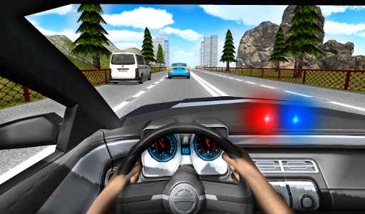 Police Driving In Car - Gameplay image of android game