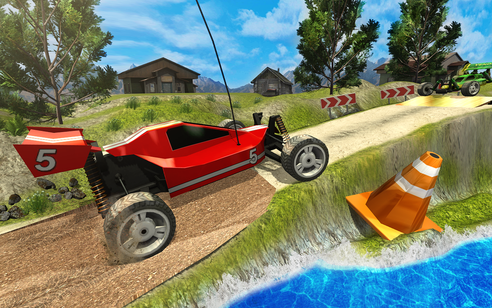 Toy Truck Hill Racing 3D - Gameplay image of android game