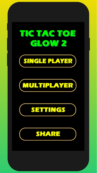 Tic Tac Toe Glow 2 player - عکس بازی موبایلی اندروید