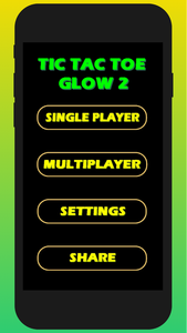 Tic Tac Toe Glow 2 player Game for Android - Download