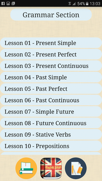 English Grammar Test - Image screenshot of android app