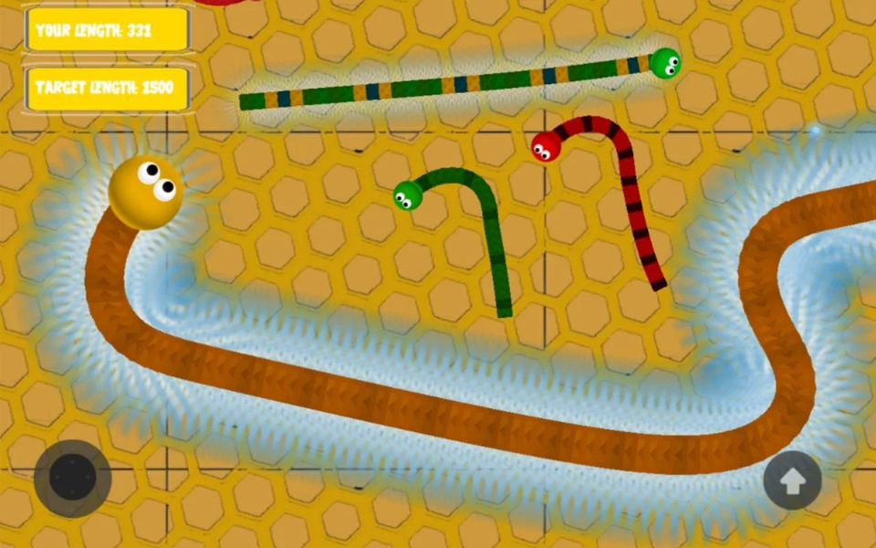 Honey Worm.IO - Gameplay image of android game