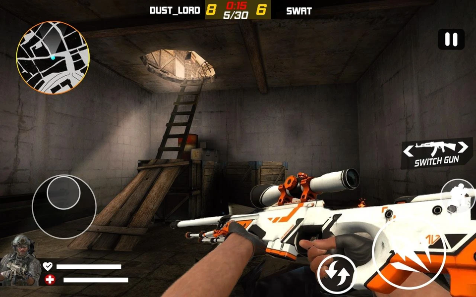 Terrorist Hunter: Cave Raid - Gameplay image of android game