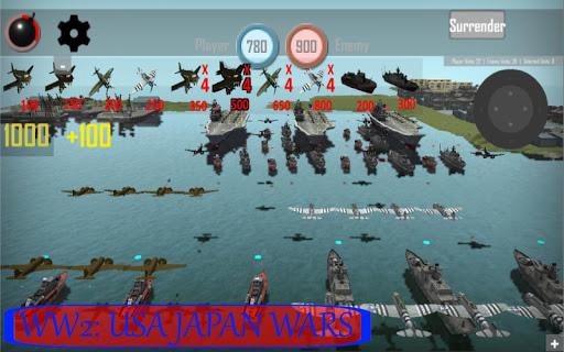 World War II: USA & Japan Wars - Gameplay image of android game