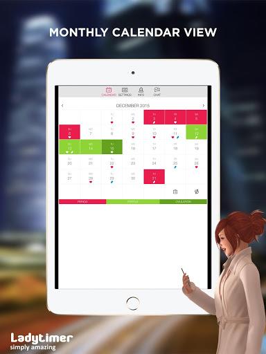 Ladytimer Ovulation Calendar - عکس برنامه موبایلی اندروید
