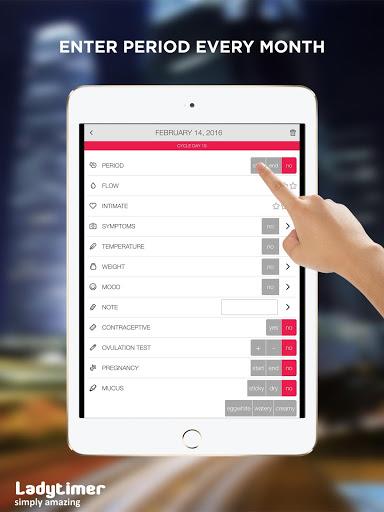 Ladytimer Ovulation Calendar - عکس برنامه موبایلی اندروید