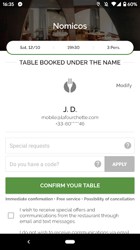 TheFork - Restaurant bookings - عکس برنامه موبایلی اندروید