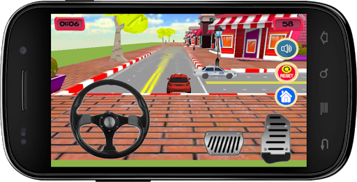 Conduire la voiture en ville - Gameplay image of android game