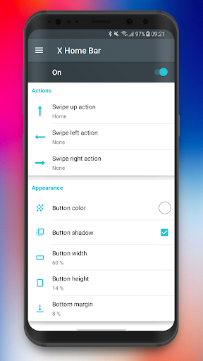 X Home Bar - Free - Image screenshot of android app