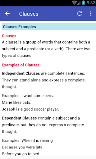 English Grammar - Image screenshot of android app