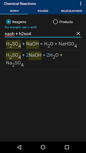 Chemical Reactions - عکس برنامه موبایلی اندروید