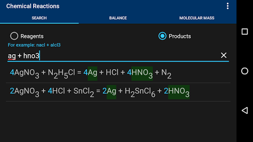 Chemical Reactions - عکس برنامه موبایلی اندروید