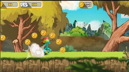 jungle monkey run：super hero - Gameplay image of android game