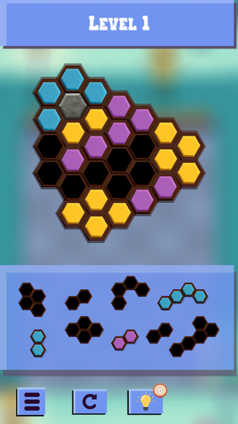 Hexagonal Pieces: Merge - Image screenshot of android app