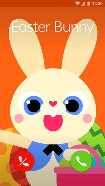 Call Easter Bunny - Simulated - Image screenshot of android app
