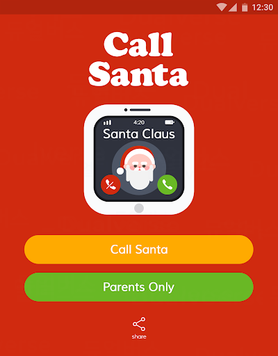 Call Santa - Simulated Voice Call from Santa - Image screenshot of android app