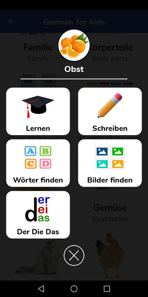 German For Kids - Image screenshot of android app