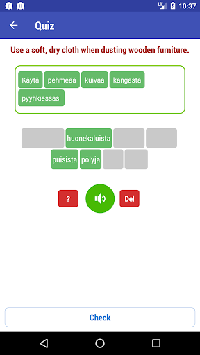 Learn Finnish - عکس برنامه موبایلی اندروید