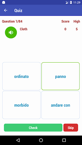 Learn Italian - عکس برنامه موبایلی اندروید
