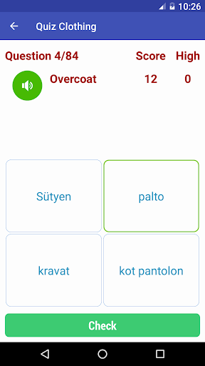 Learn Turkish - Image screenshot of android app