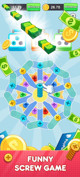 Kitty Screw Spin - عکس بازی موبایلی اندروید