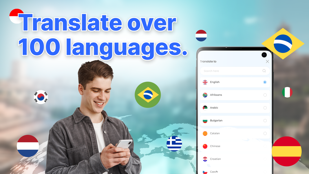 Translate All Language App - عکس برنامه موبایلی اندروید