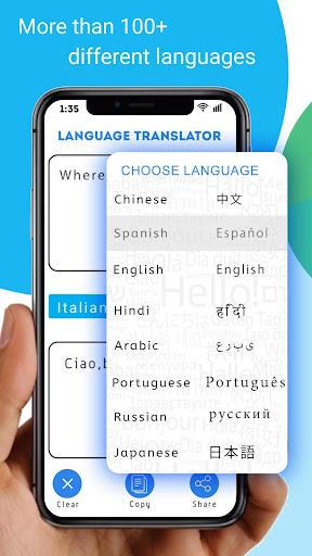 Free Language Translator - Text, Voice, Picture - عکس برنامه موبایلی اندروید