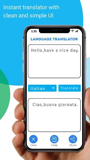 Free Language Translator - Text, Voice, Picture - Image screenshot of android app