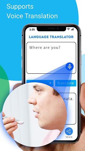 Free Language Translator - Text, Voice, Picture - عکس برنامه موبایلی اندروید