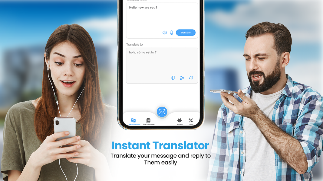 Language Translator App - عکس برنامه موبایلی اندروید