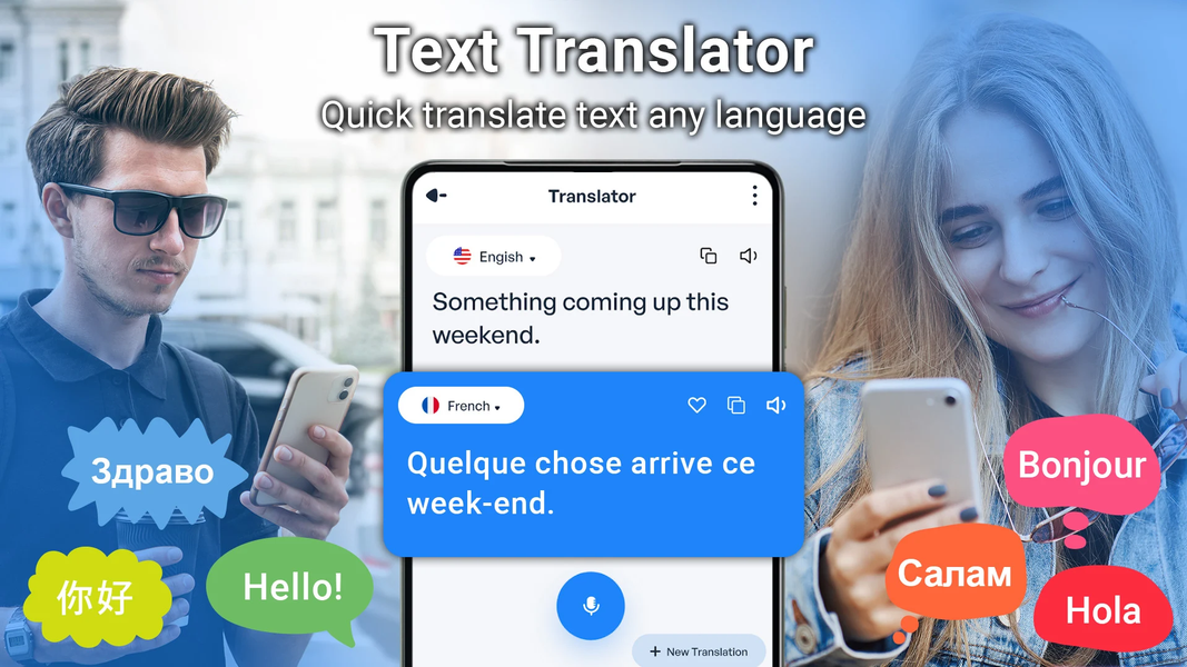 Live Language Translator App - عکس برنامه موبایلی اندروید