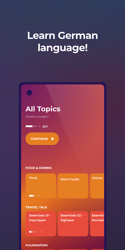 Drops: Learn German - عکس برنامه موبایلی اندروید