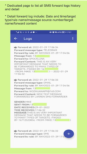 SMS Forwarder - عکس برنامه موبایلی اندروید