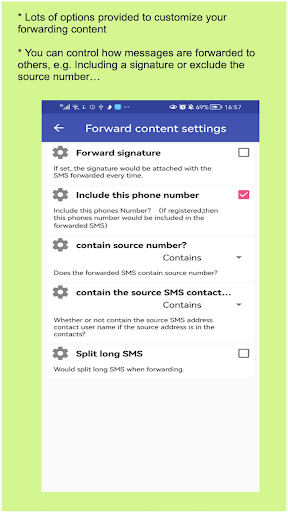 SMS Forwarder - عکس برنامه موبایلی اندروید