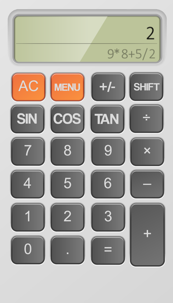 Simple Calculator + - Math For - عکس برنامه موبایلی اندروید