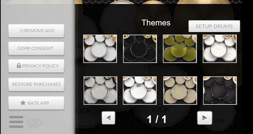 Virtual Drum Set - Image screenshot of android app