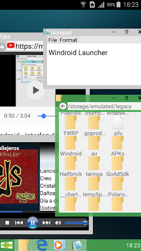 Windroid Launcher (Free) - عکس برنامه موبایلی اندروید