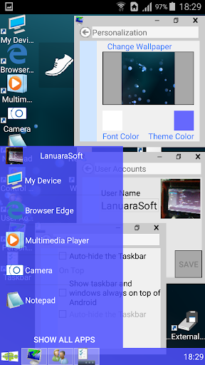 Windroid Launcher (Free) - عکس برنامه موبایلی اندروید