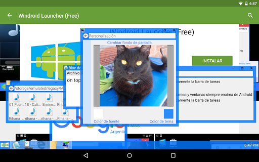 Windroid Launcher (Free) - عکس برنامه موبایلی اندروید