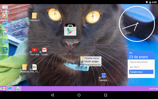 Windroid Launcher (Free) - عکس برنامه موبایلی اندروید