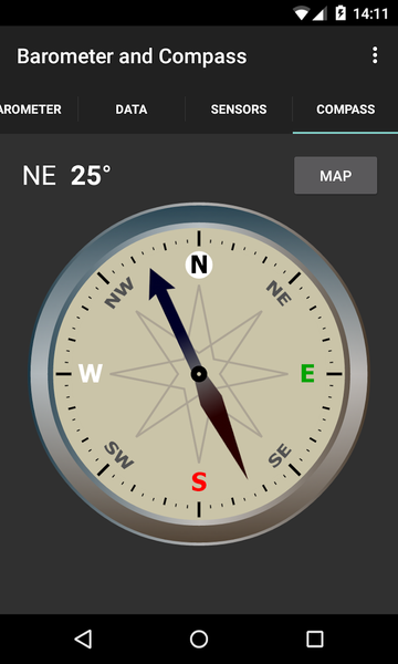 Barometer and Compass - عکس برنامه موبایلی اندروید