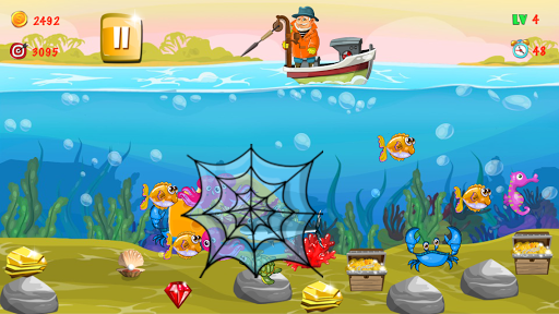 Gold miner, Fishing, gold rush - عکس بازی موبایلی اندروید