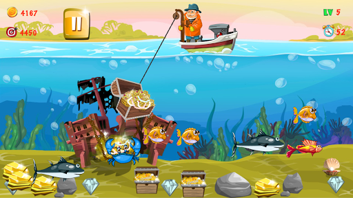 Gold miner, Fishing, gold rush - عکس بازی موبایلی اندروید