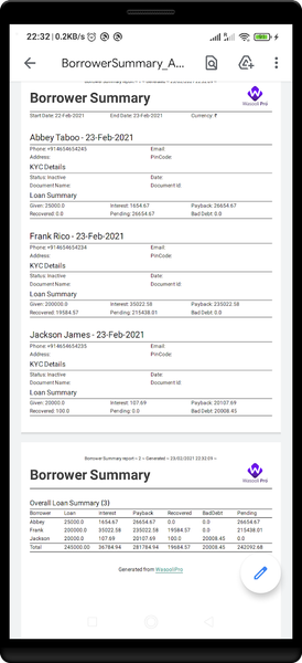 Lending Business Manager - Image screenshot of android app