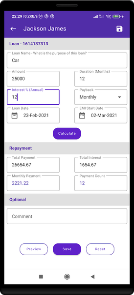 Lending Business Manager - Image screenshot of android app