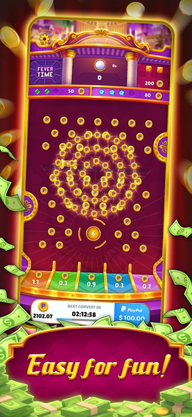 Golden Bounce -Earn real money - Gameplay image of android game