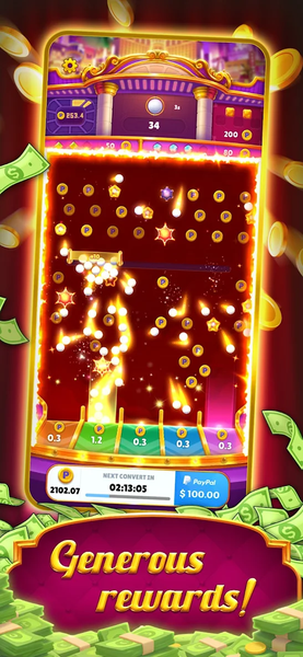 Golden Bounce -Earn real money - Gameplay image of android game