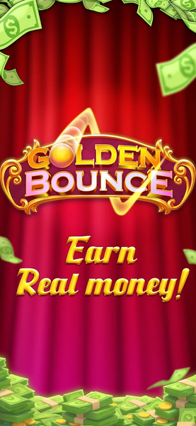 Golden Bounce -Earn real money - Gameplay image of android game