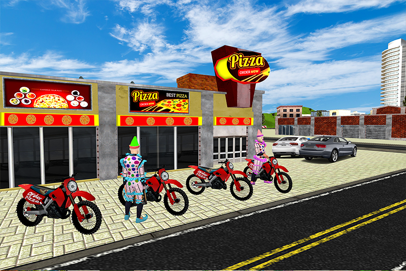 Pizza Boy Bike Delivery Game - Gameplay image of android game