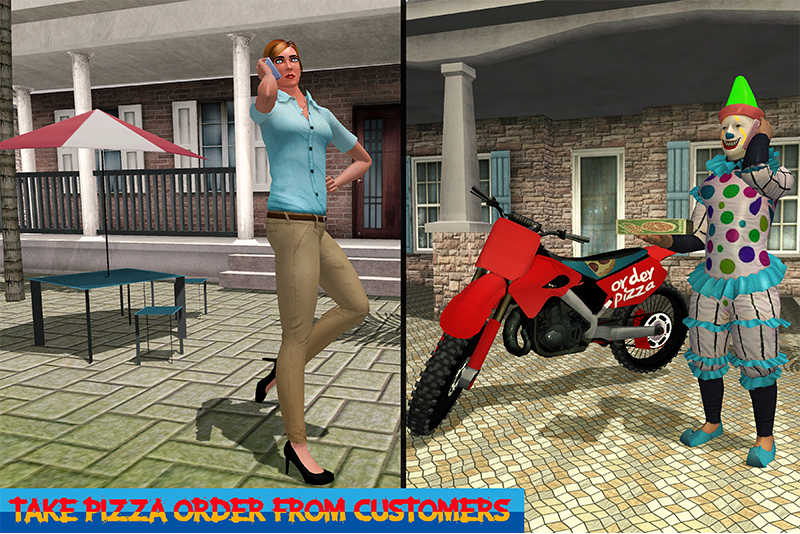Pizza Boy Bike Delivery Game - Gameplay image of android game